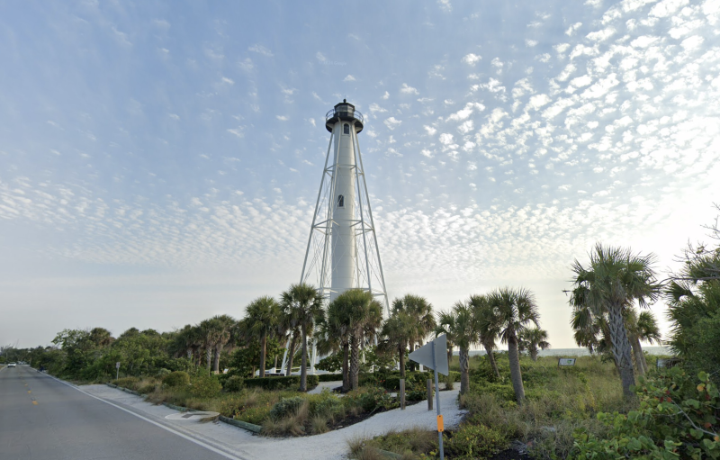 The Gasparilla Island Lighthouse in Florida once stood in Lewes. It was moved in 1919 after it was decommissioned. SOURCE: GOOGLE STREETVIEW